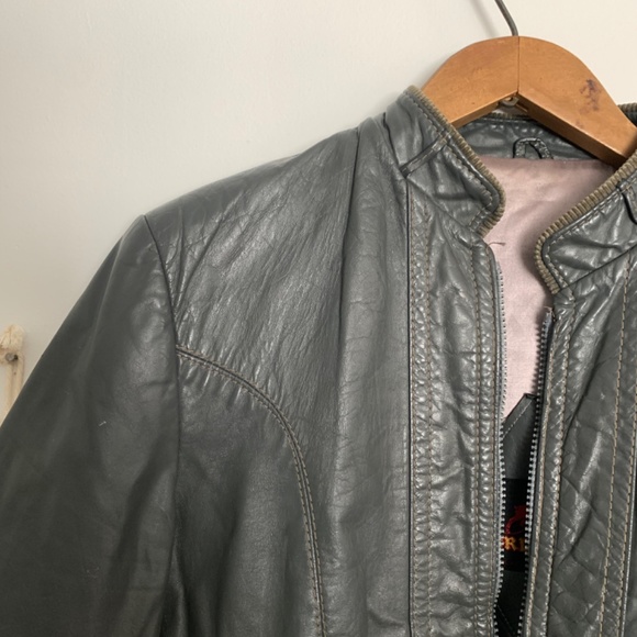 Vintage leather jacket 80s - Picture 3 of 6